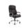 Texas High Back Heavy Duty Executive Chair in black leather with padded arms and chrome five-star base.