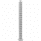 Cable management spine in silver with two compartments, built-in cable exit, and weighted base, 745mm in height.