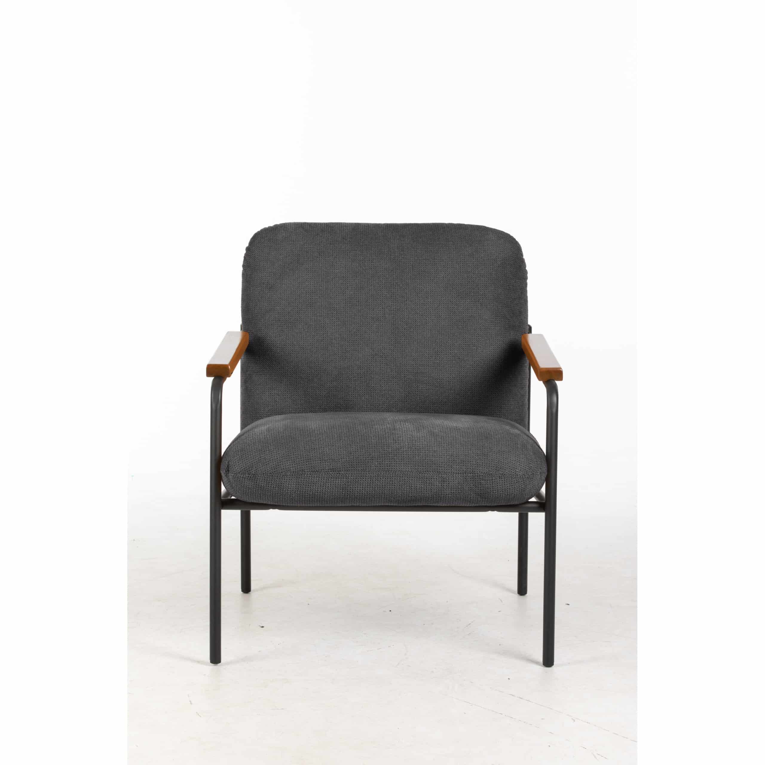Settle Reception Chair with Wooden Arm Pads