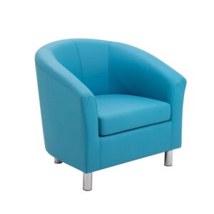 Tub Armchair with Metal Feet