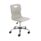 Titan Swivel Senior Chair in light grey with chrome base and five castors, featuring height adjustment and anti-tilt design.