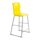 Titan High Chair in yellow, featuring lumbar support, anti-tilt design, and an easy-clean surface, suited for educational settings.