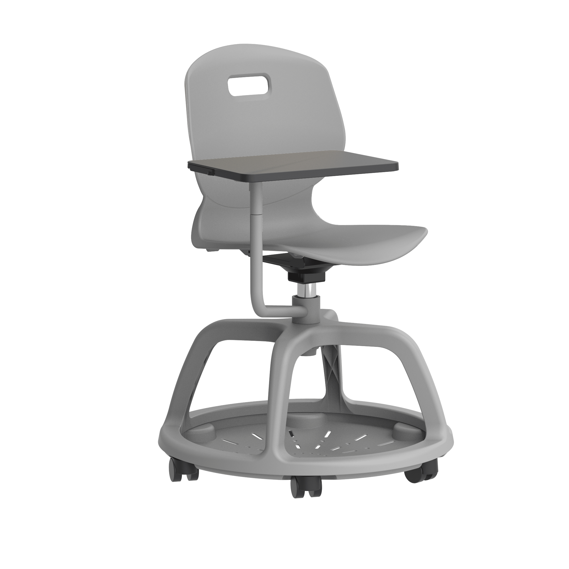 Titan Arc Community Swivel Chair with Arm Tablet