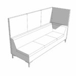 3-Seat Unit with L/H Arm 