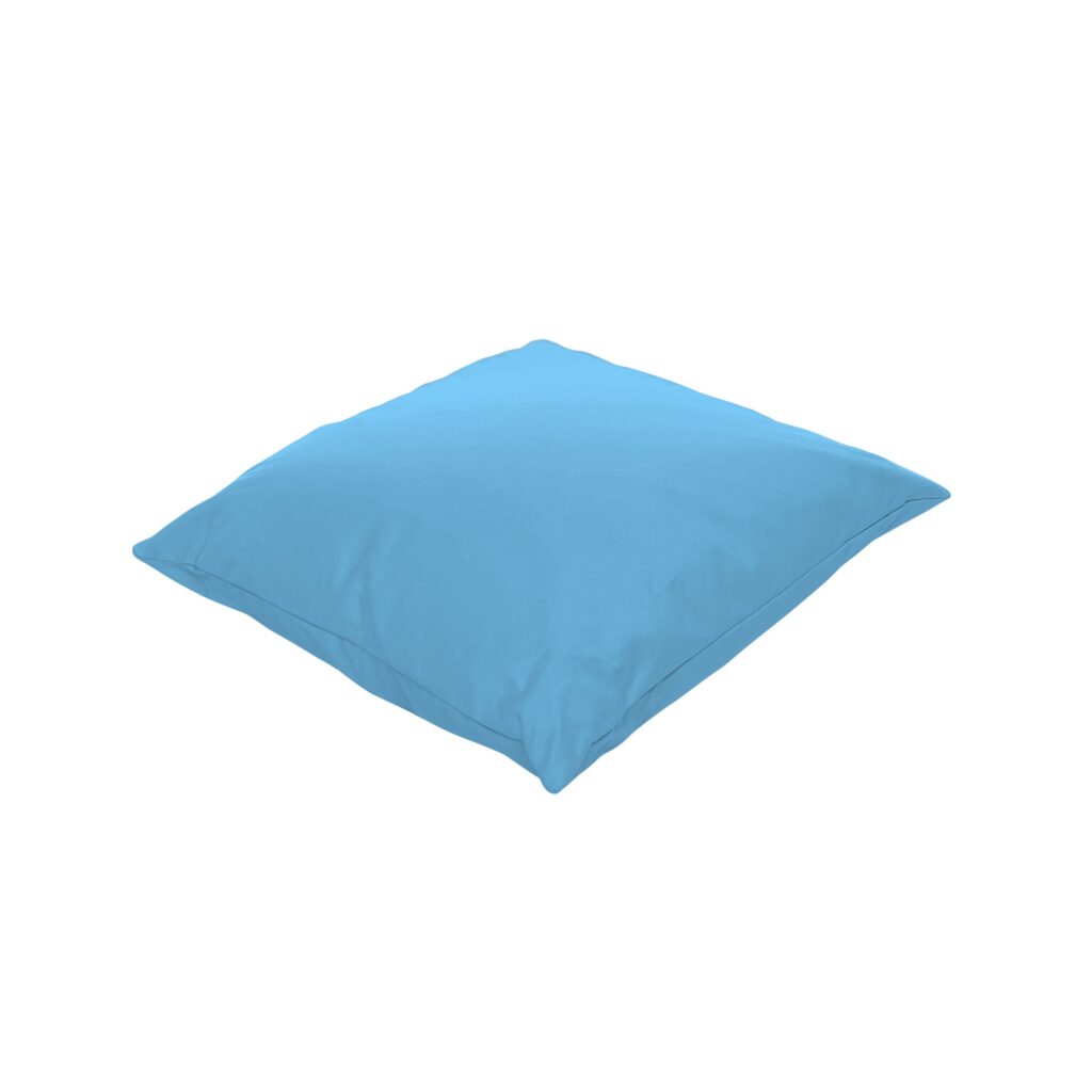 Titan Floor Bean Bag in blue, featuring a simple and soft square design suitable for casual seating.