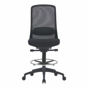 Solo Black Mesh Back Draughtsman Chair