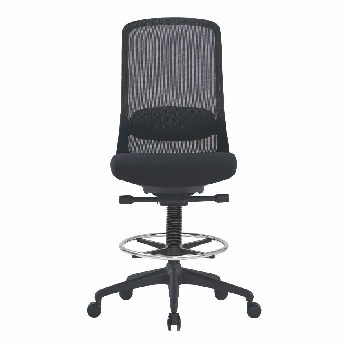 Solo Black Mesh Back Draughtsman Chair