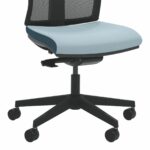 Mix Draughtsman Chair Black – Base Options: Black Nylon Base