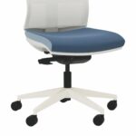 Mix Draughtsman Chair White – Base Options: Black Nylon Base