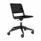 Salto Plastic Shell Chair with mesh back on a mobile five-spoke base, designed for versatile agile workspaces.