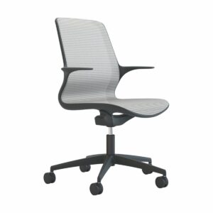 Tempo - White Mesh Black Shell Chair