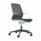 Tempo black mesh chair with white shell, integrated tilt mechanism, and PU support, ideal for collaborative workspaces.