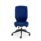BLAST ERGO Chair in blue fabric, featuring an extra-high back, adjustable seat, and five-star base with casters.