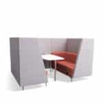 4-Seater Angled Booth