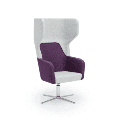 HARC TUB High Back Lounge Chair 4 Star Swivel & Tilt Base