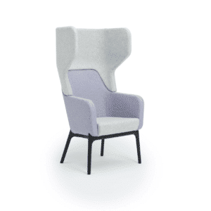 HARC TUB High Back Lounge Chair Wooden Legs
