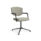 KEY Meet Half Back meeting chair in light grey upholstery with a black four-legged frame, designed for flexible seating arrangements.