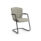 KEY Meet Full Back conference chair, fully upholstered in light grey fabric with a cantilever frame, stackable design.