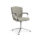 KEY Meet Full Back chair in light grey fabric with chrome four-legged frame and armrests, designed for versatile meeting spaces.
