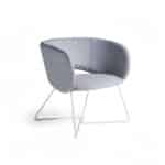 Large Shell on Skid Frame - seat height 450mm 