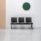 SHILA Beam seating in black, modular design, suitable for reception and waiting areas. Features sleek, minimalistic seats.