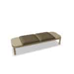 Bench with 2-Seats & 2-Half Tables