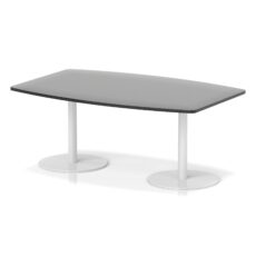 Italia High Gloss Boardroom Table White Leg
