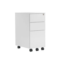 Pedestal Slimline 3 Drawer Steel