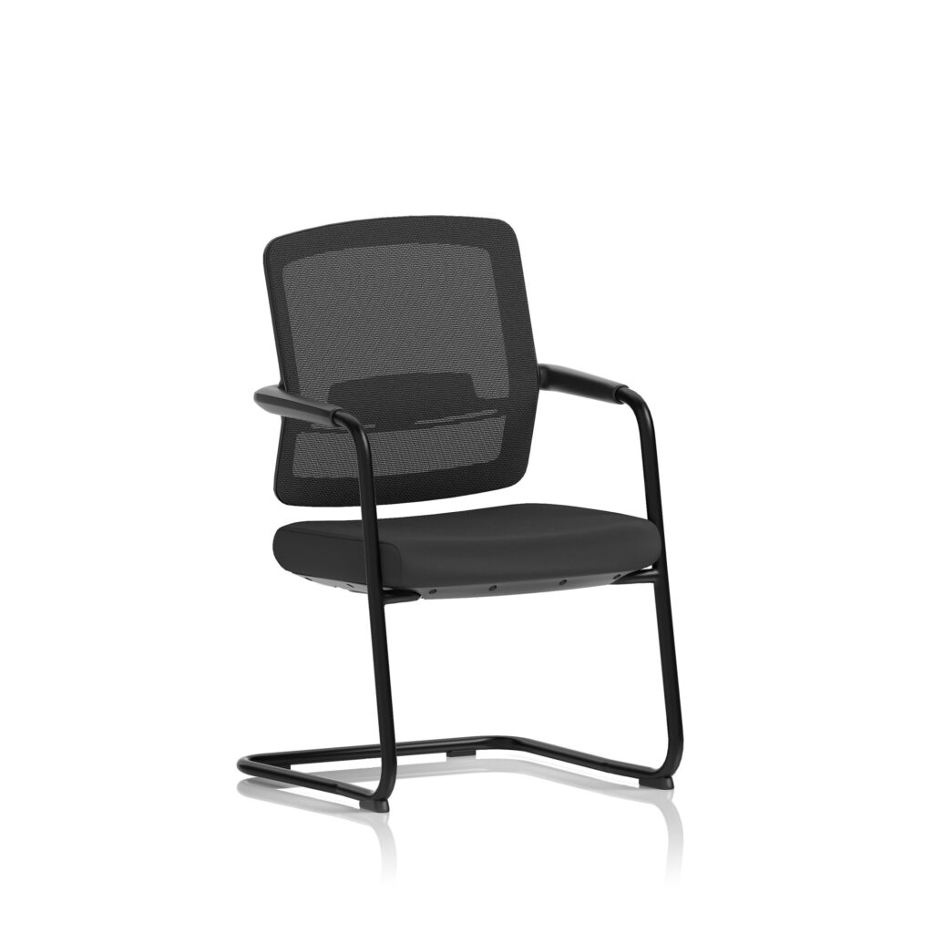 Flint Mesh Back Cantilever Chair