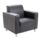 Iceberg Leather Faced Armchair