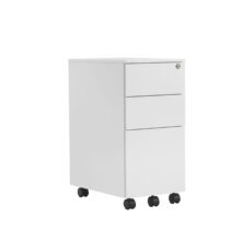 Pedestal Slimline 3 Drawer Steel